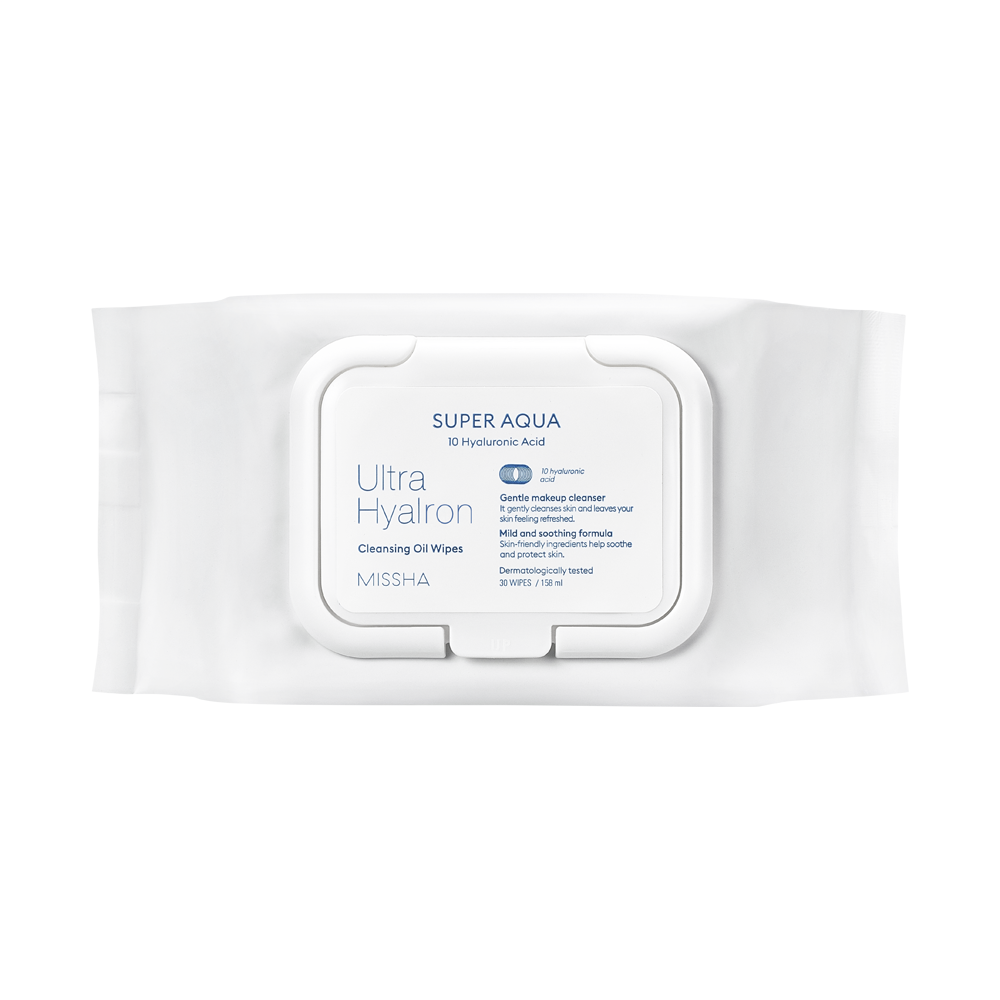 MISSHA SUPER AQUA ULTRA HYALRON CLEANSING OIL WIPES 30 WIPES