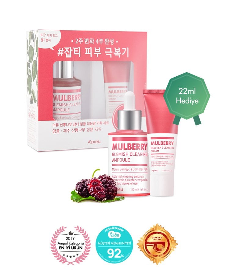 A'PIEU MULBERY BLEMISH CLEARING AMPOULE SPECIAL SET 50ML*22ML