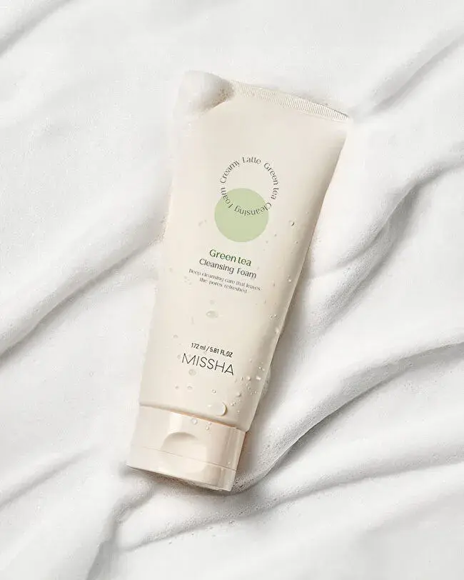 MISSHA CREAMY LATTE CLEANSING FOAM [GREEN TEA] R 172ML