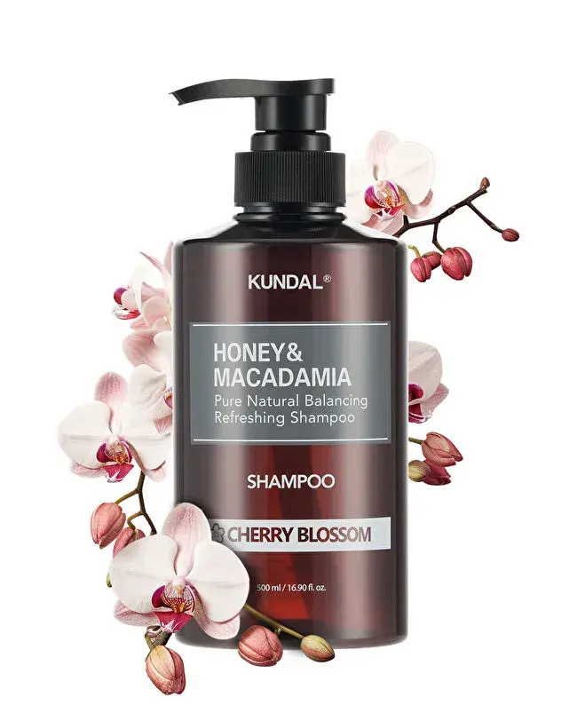 KUNDAL HONEY & MACADAMIA NATURE SHAMPOO 500ML- CHERRY BLOSSOM