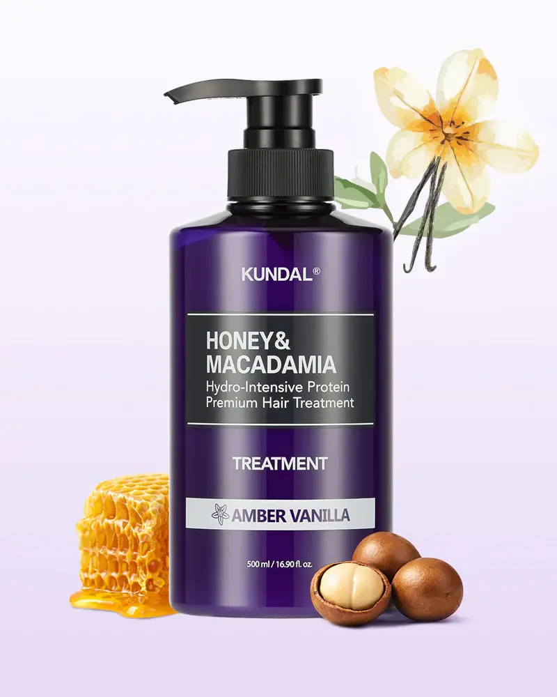 KUNDAL HONEY & MACADAMIA PROTEIN TREATMENT 500ML- AMBER VANILLA