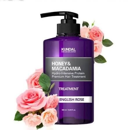 KUNDAL HONEY & MACADAMIA PROTEIN TREATMENT 500ML - ENGLISH ROSE