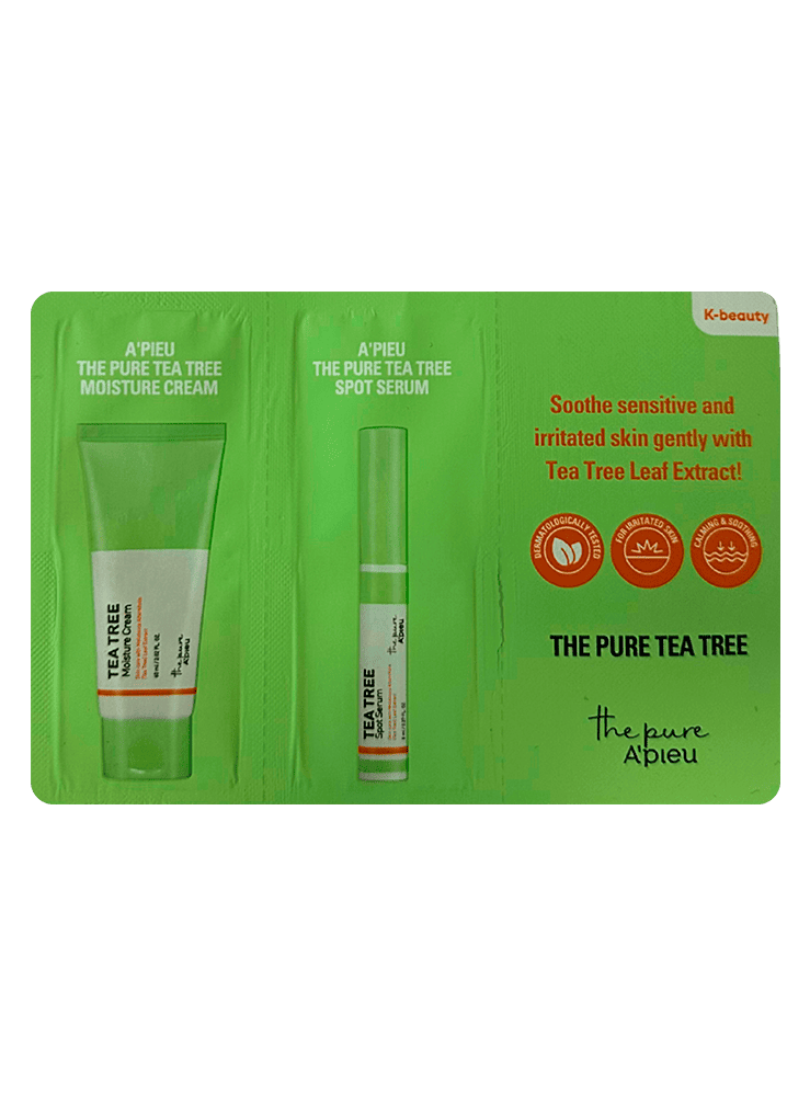 A'PIEU THE PURE TEE TREE SAMPLE SET[SERUM+MOISTURE CREAM]