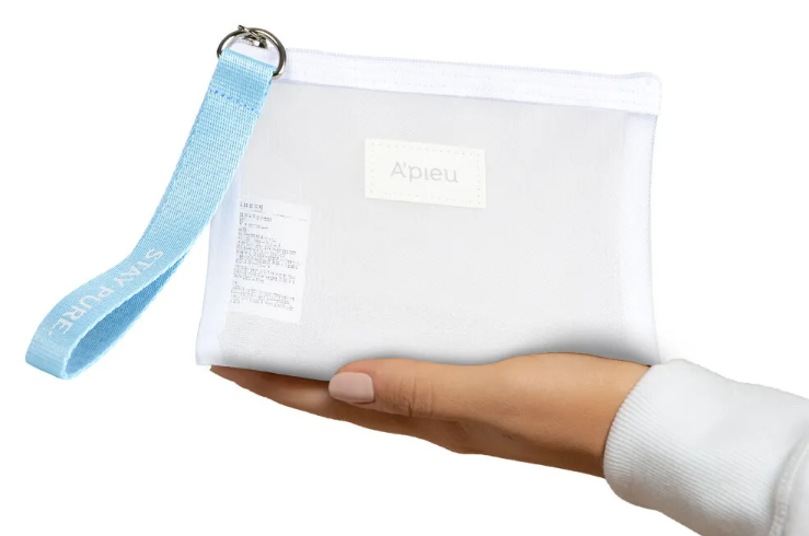 A'PIEU WHITE MESH POUCH